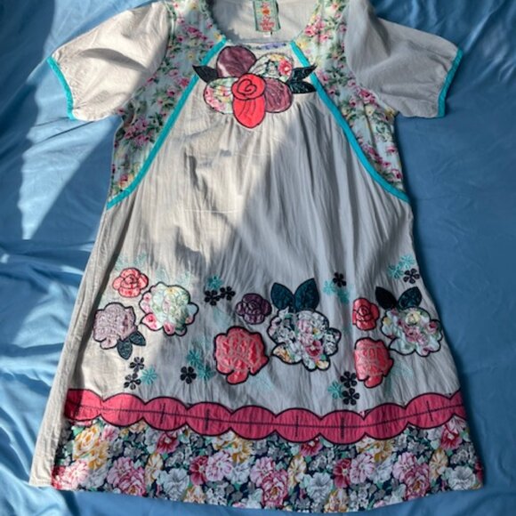 NWOT Johnny Was Tunic Shirt Top Cotton XS Floral Flowers SALE OR TRADE - Picture 6 of 12